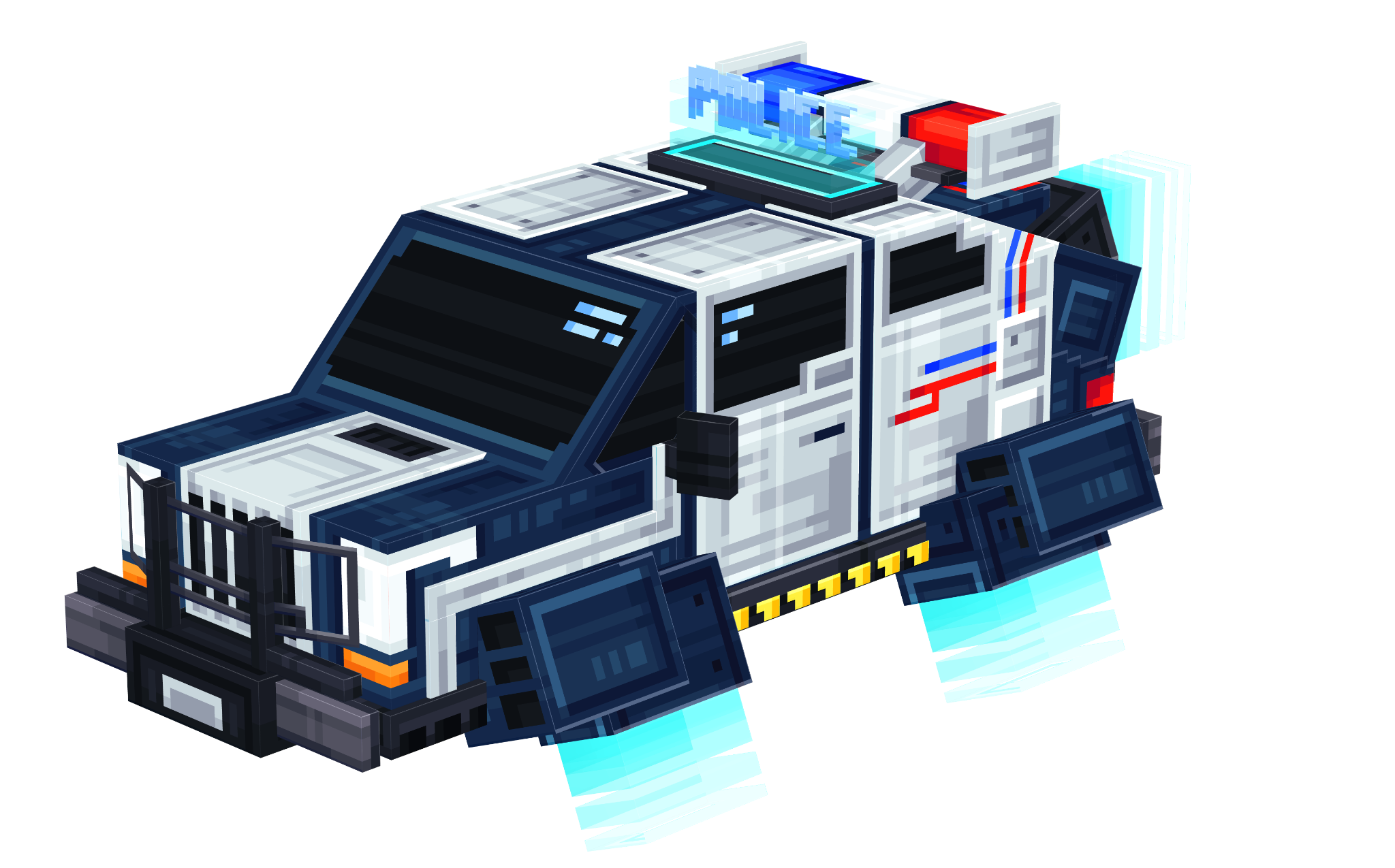 Police car add-on render